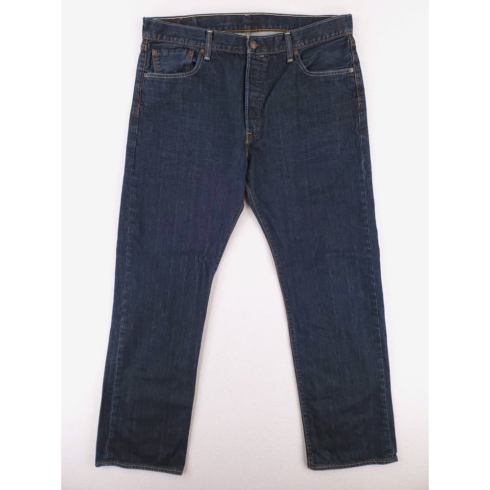 Levis 501 Jeans Mens 36x32 Original Straight Button‎ Fly Midweight Denim Pants